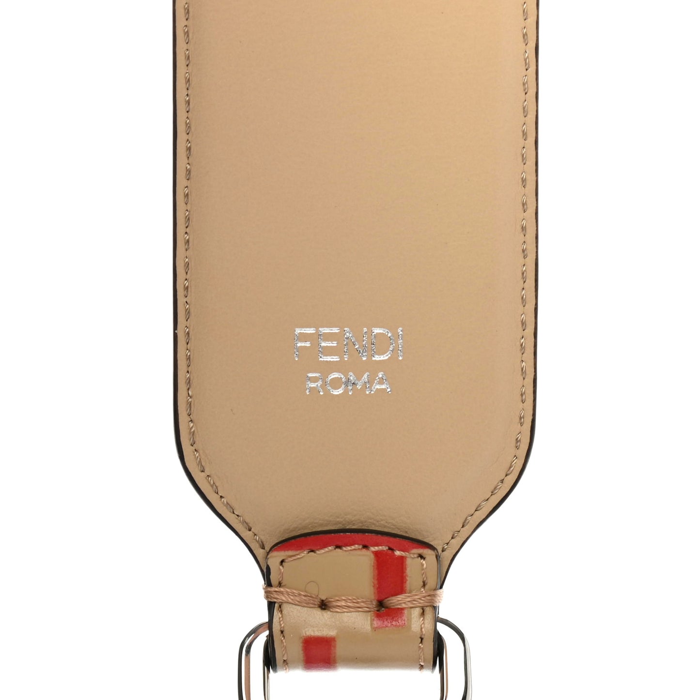 Calfskin FF Embossed Mini Strap You Amido Fiamma