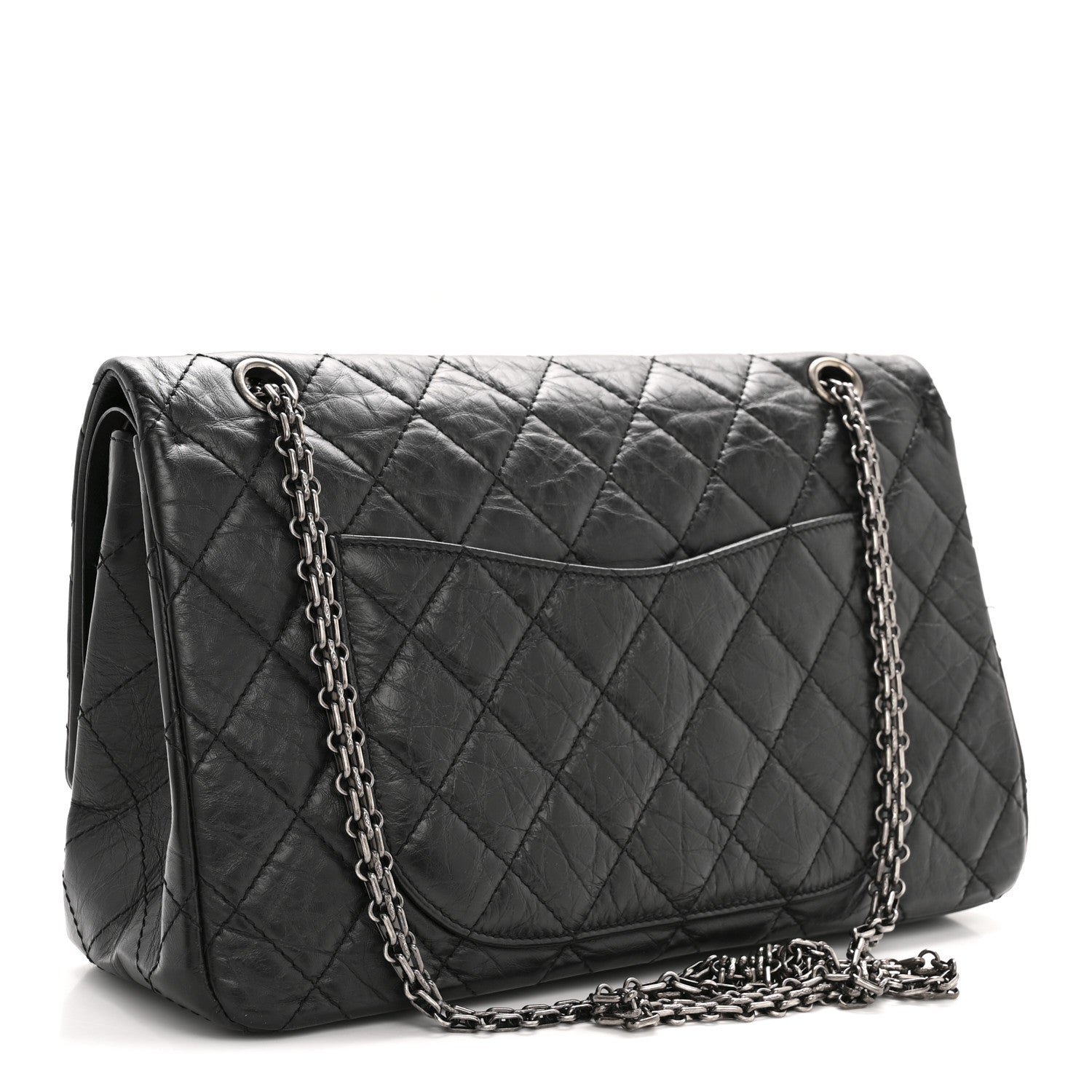 Chanel Aged Calfskin Quilted 2.55 Reissue 227 Flap Black 3 of 13