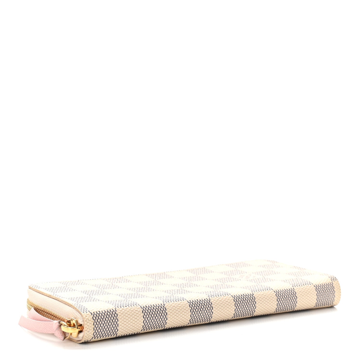 Louis Vuitton Damier Azur Clemence Wallet Rose Ballerine 4 of 9