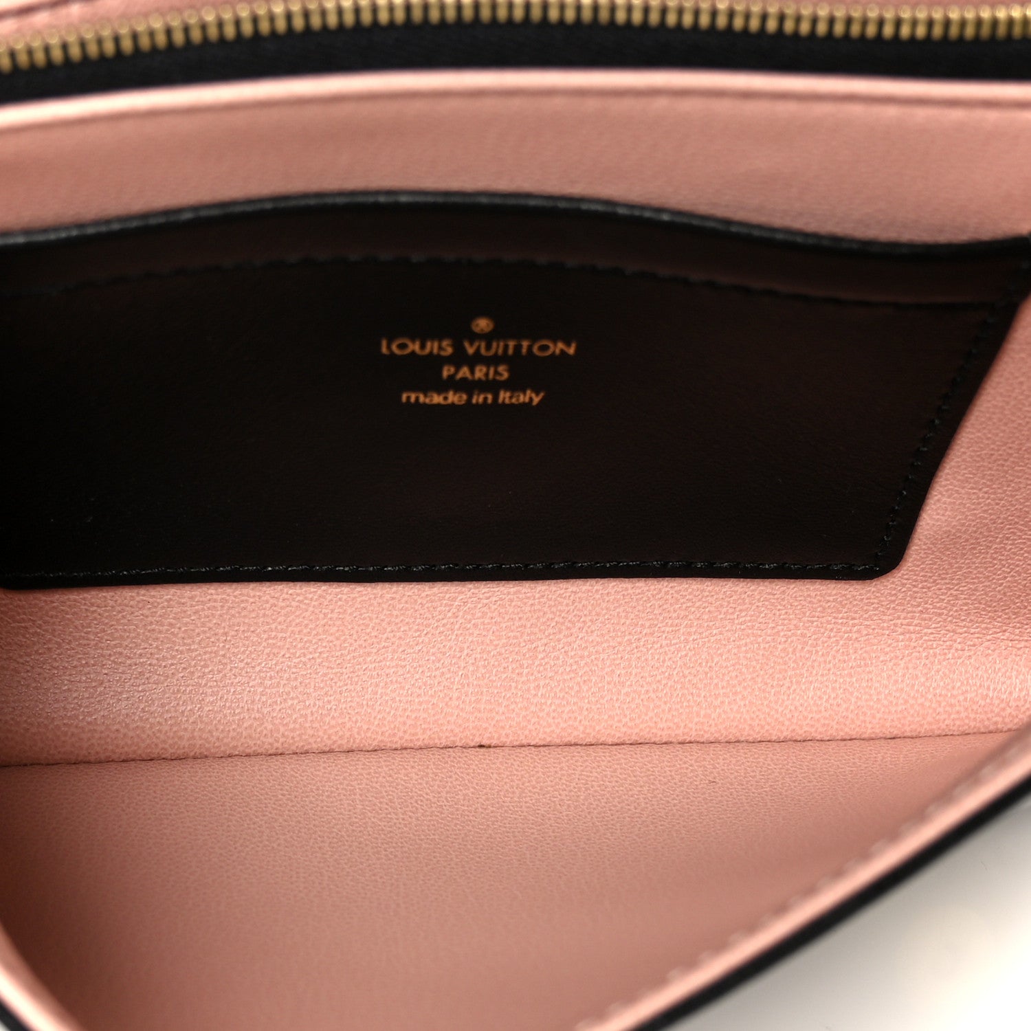Louis Vuitton Lambskin Embossed Monogram Pochette Coussin Black 5 of 9