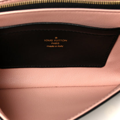 Louis Vuitton Lambskin Embossed Monogram Pochette Coussin Black 5 of 9