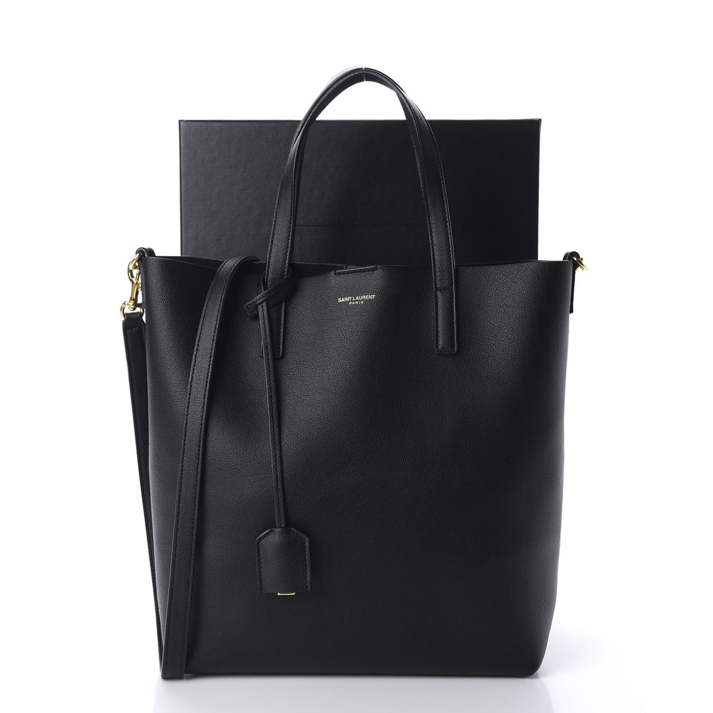 Calfskin Toy Shopping Tote Black