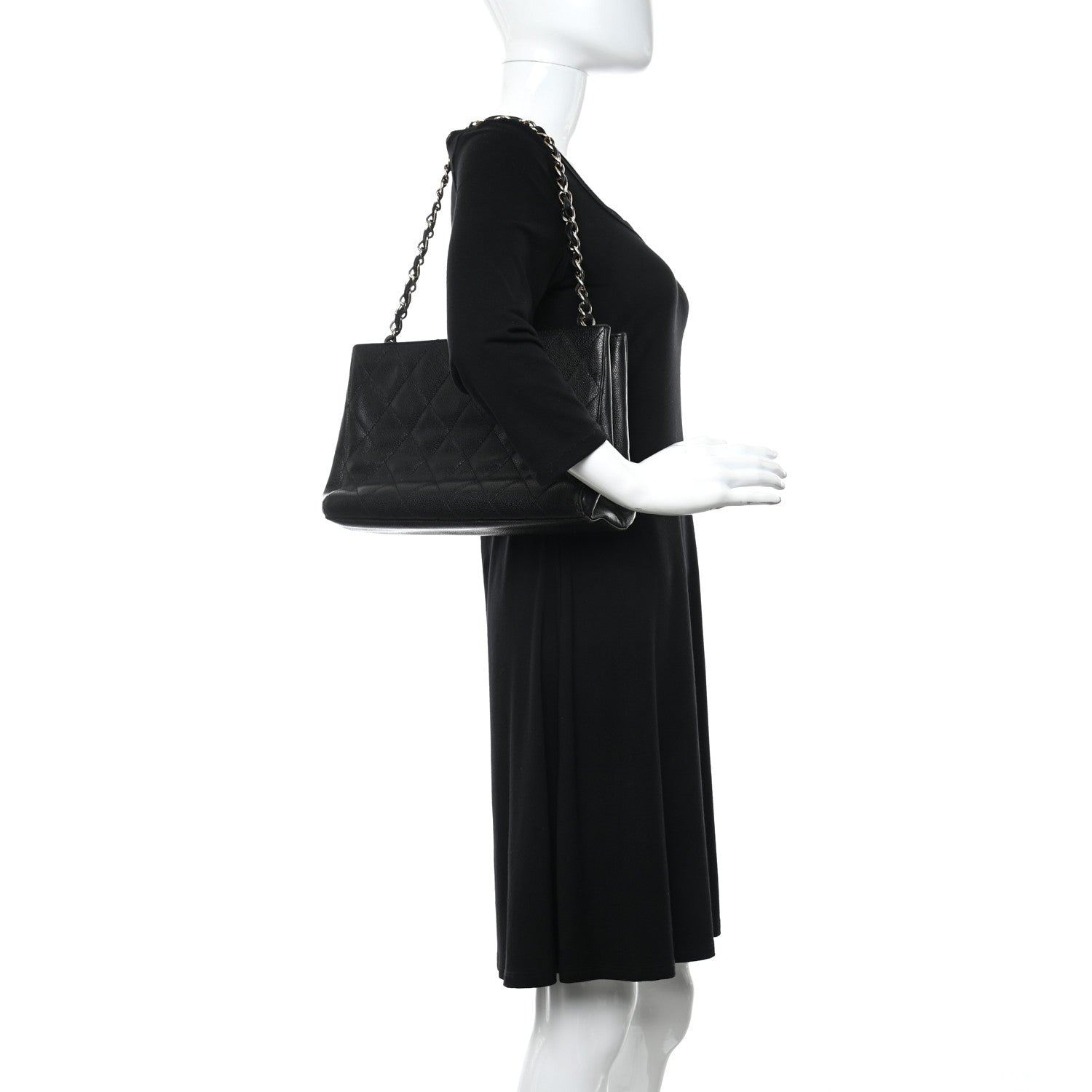 Chanel Caviar Quilted Shoulder Bag Black 2 of 11