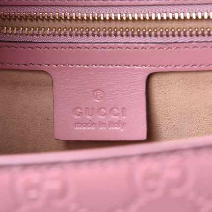 Gucci Guccissima Signature Medium Padlock Shoulder Bag Rose Baby Candy 6 of 9