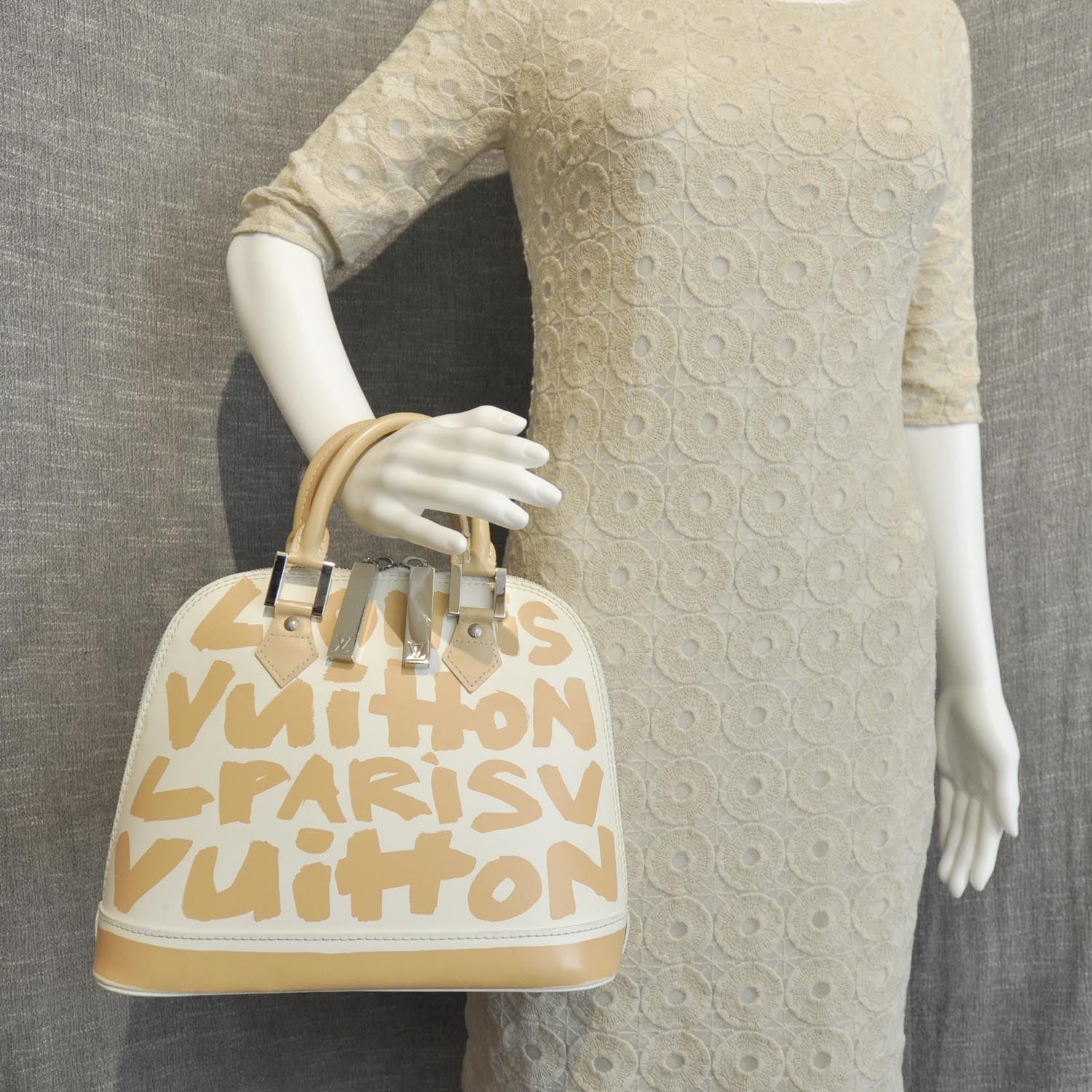 Louis Vuitton Graffiti Alma MM Peach 2 of 8