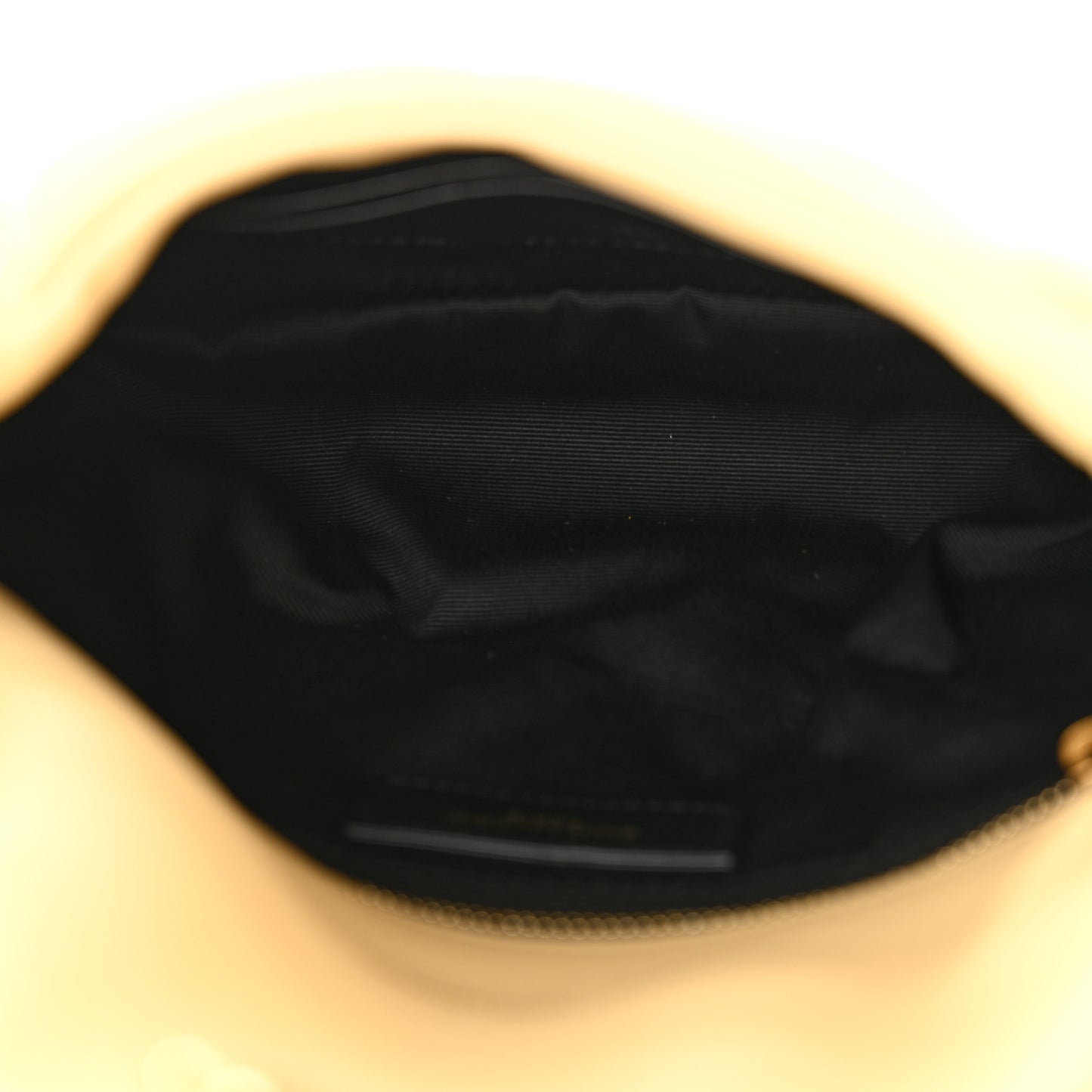 Lambskin Quilted Toy Loulou Puffer Monogram Chain Satchel Jaune Pale