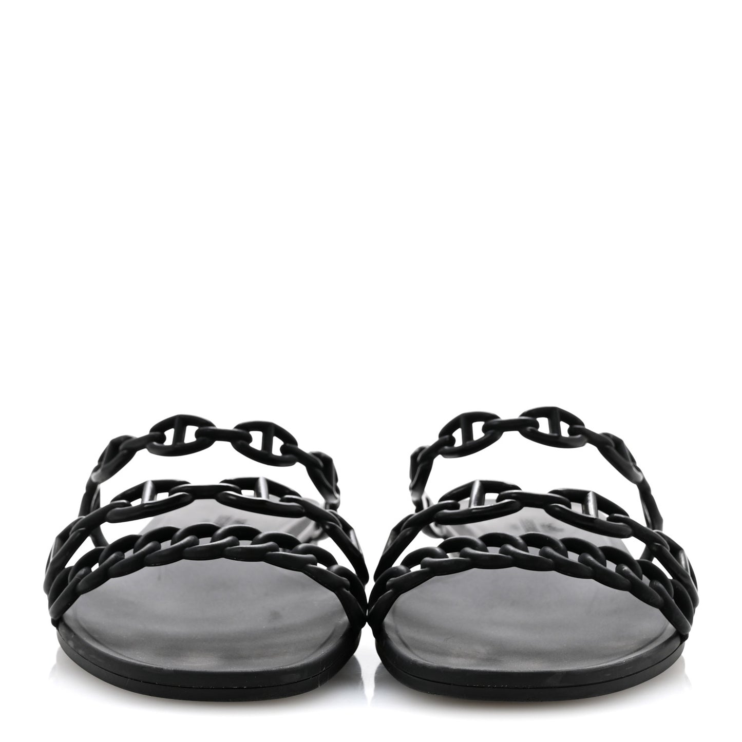 Rubber Chaine d'Ancre Rivage Sandals 37 Black