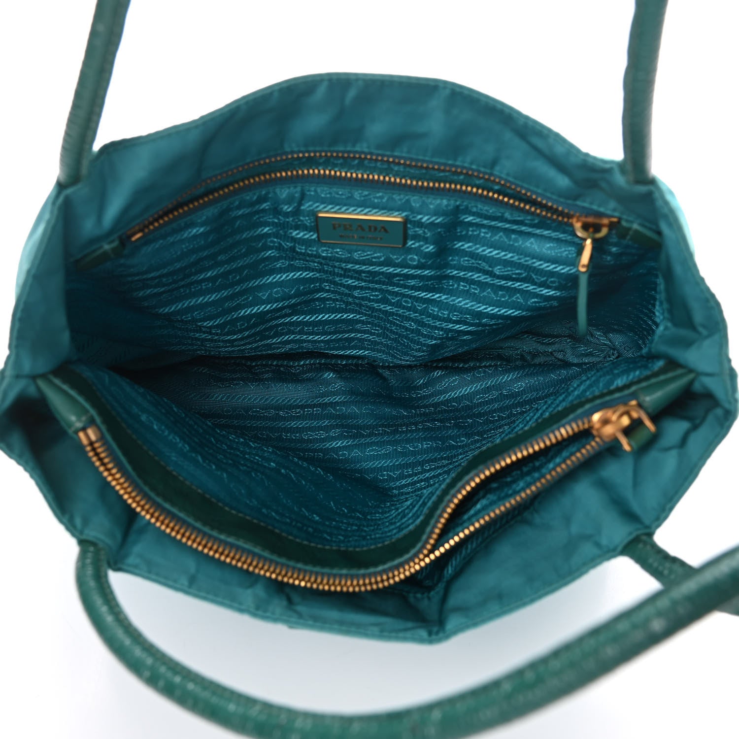 Prada Tessuto Nylon Tote Turchese 6 of 10
