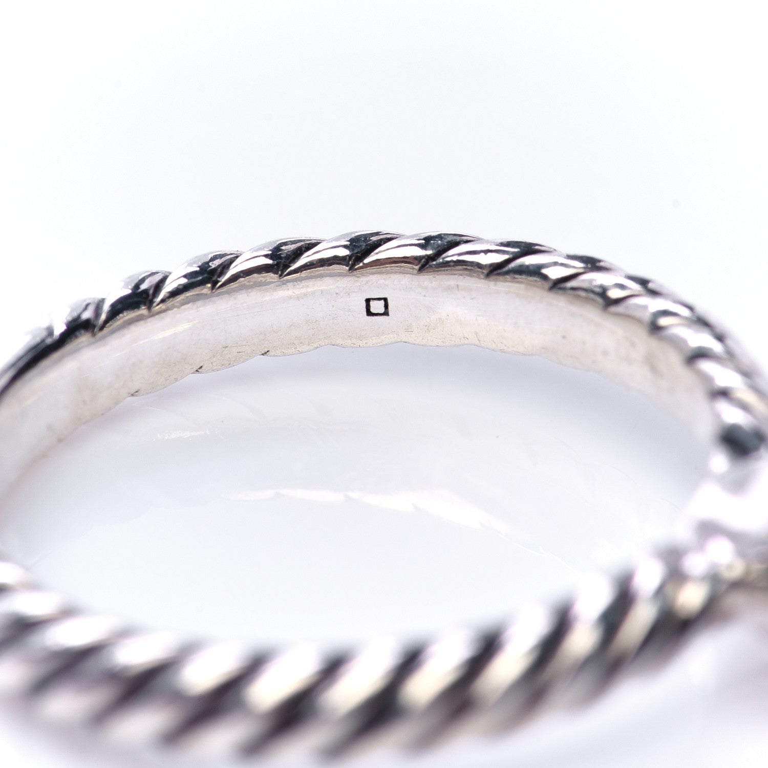 David Yurman Sterling Silver 18K Yellow Gold Peridot Noblesse Ring 54 7 6 of 6