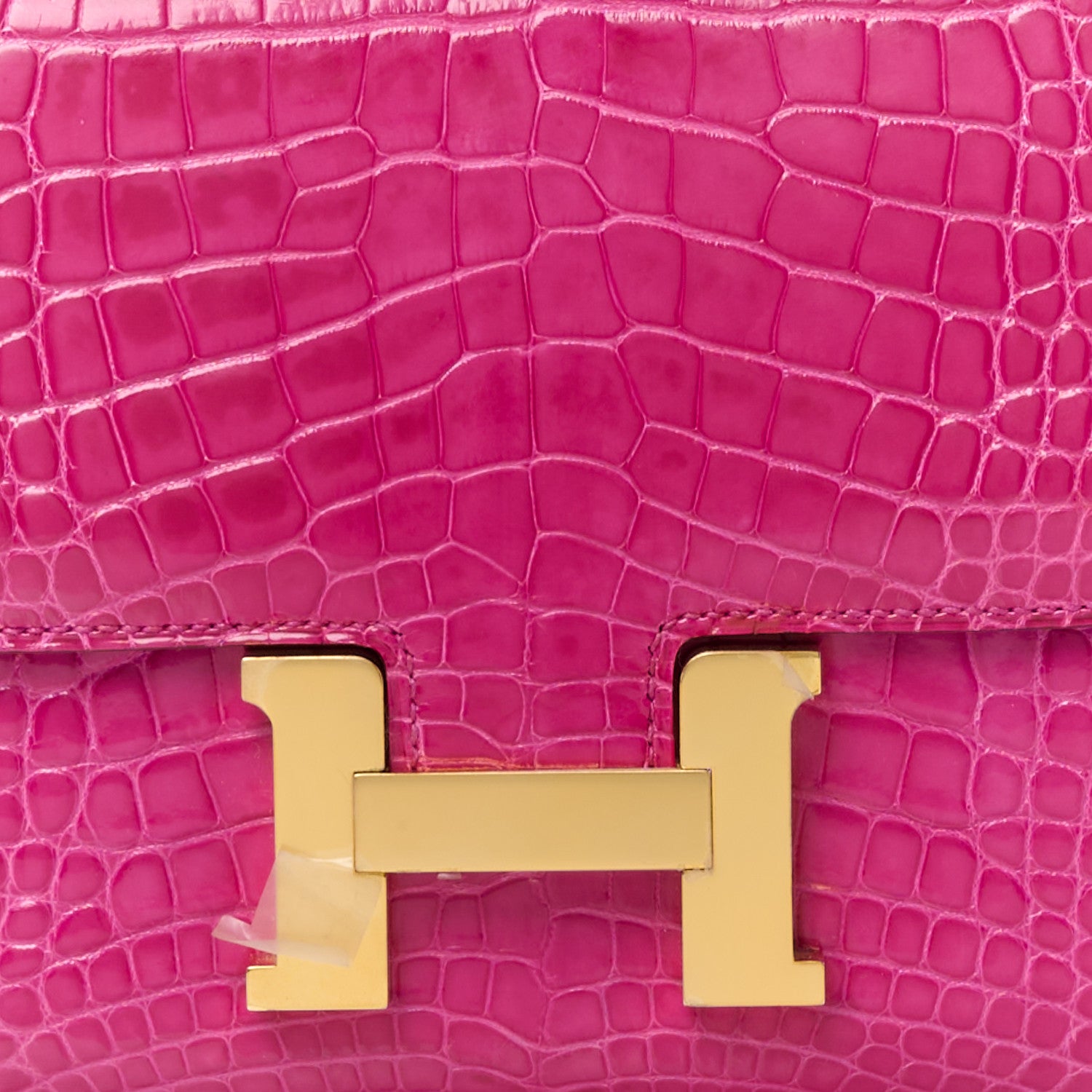 Hermes Shiny Alligator Constance 18 Rose Scheherazade 8 of 12