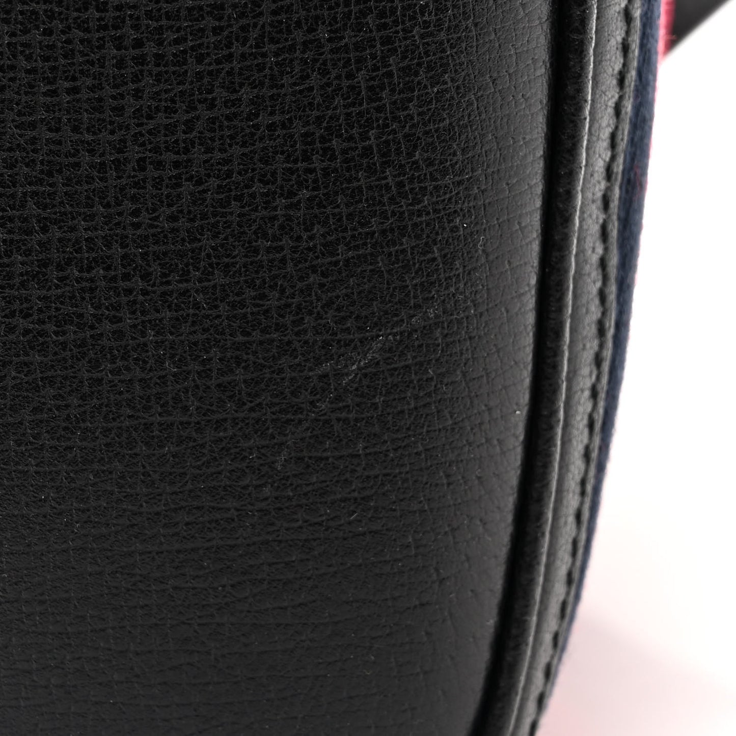 Velvet GG Monogram Web Bucket Bag Red Cipria Black