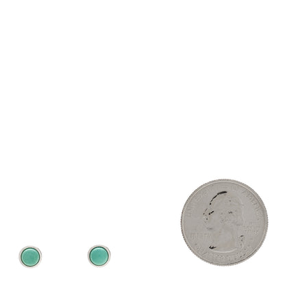 Tiffany Sterling Silver Turquoise Color By The Yard Earrings 2 of 4