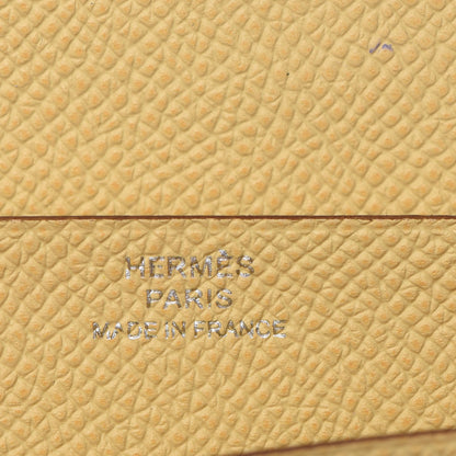 Hermes Epsom Bearn Gusset Wallet Soufre 14 of 20