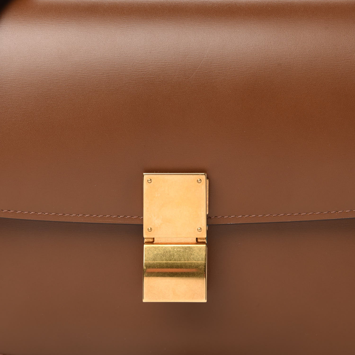 Celine Box Calfskin Medium Classic Box Flap Bag Camel 11 of 11