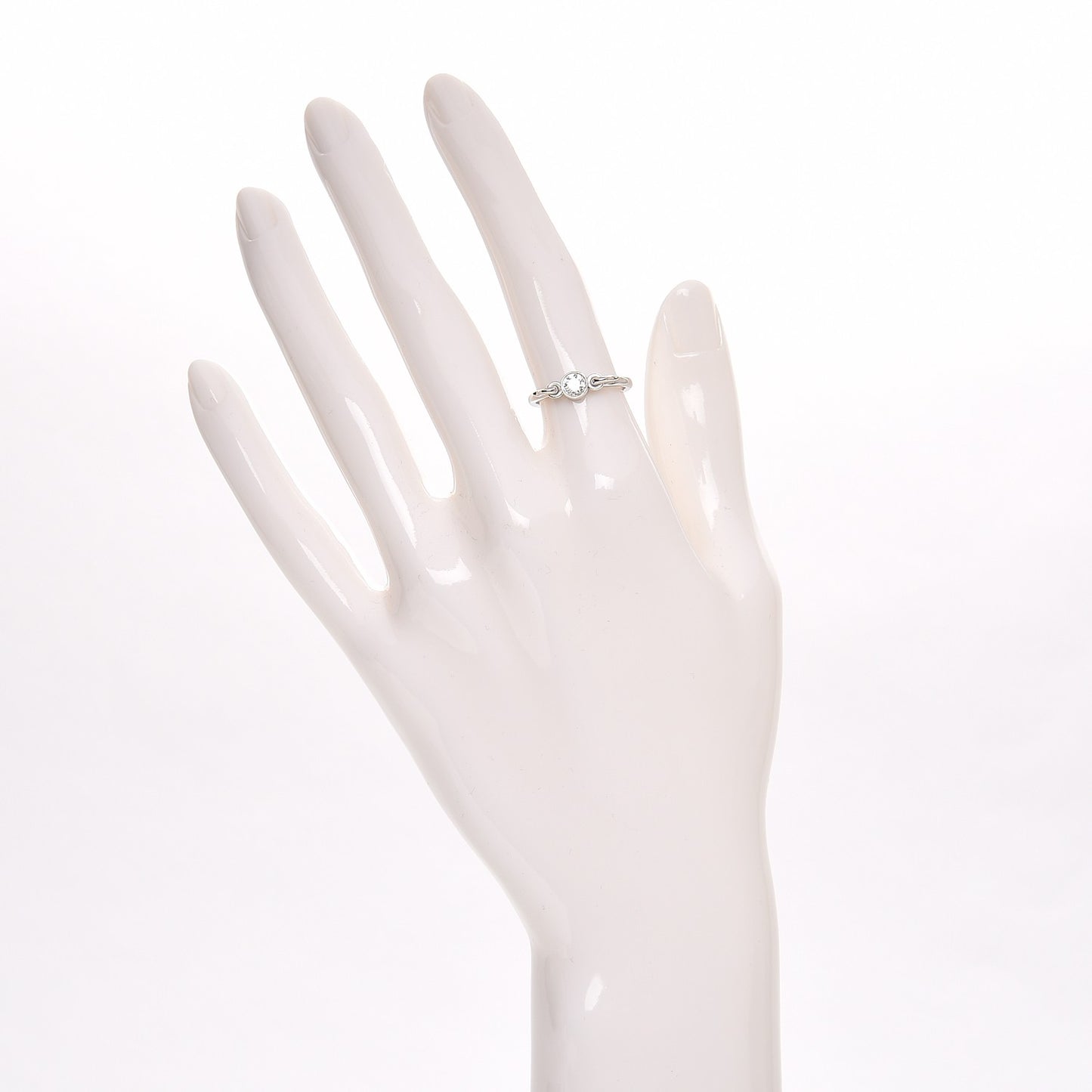 Platinum Diamond Elsa Peretti Swan Ring 5.25
