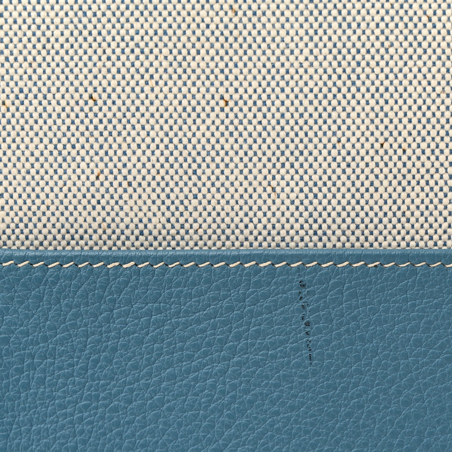 Toile Taurillon Clemence Jardinier PM Blue Jean