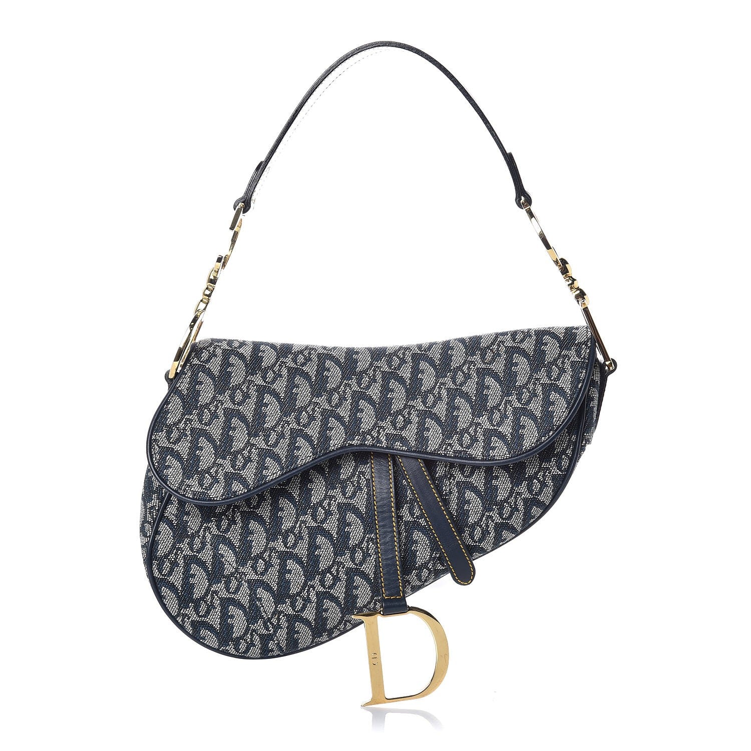 Christian Dior Monogram Saddle Bag Blue 1 of 7