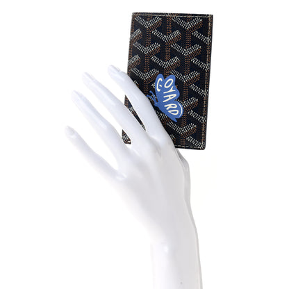 Goyard Goyardine Saint Pierre Card Holder Navy 2 of 7