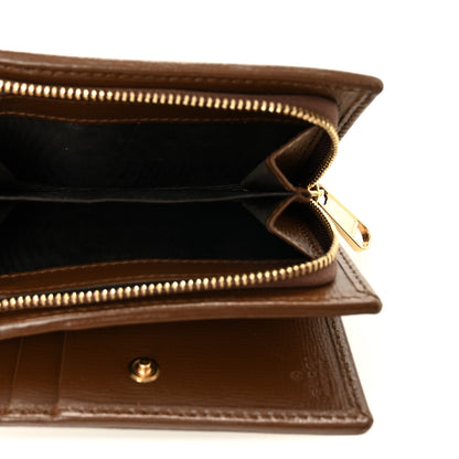 Gucci GG Supreme Monogram Horsebit 1955 Card Case Wallet Beige Ebony Brown Sugar 6 of 7