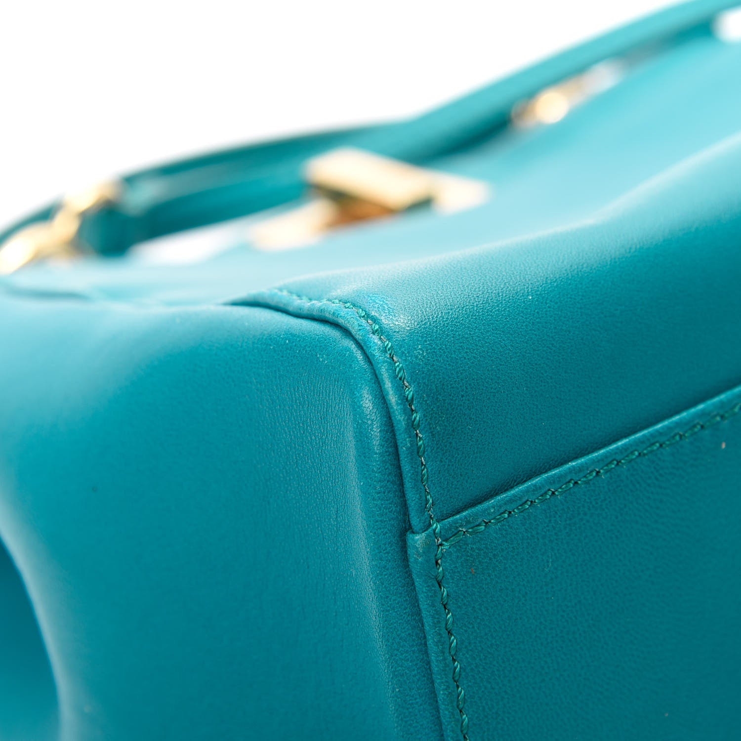 Fendi Nappa Mini Peekaboo Iconic Satchel Lago 12 of 15