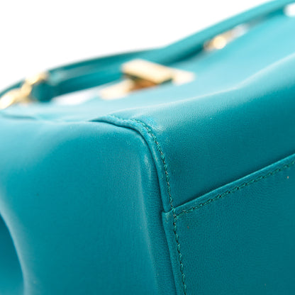 Fendi Nappa Mini Peekaboo Iconic Satchel Lago 12 of 15