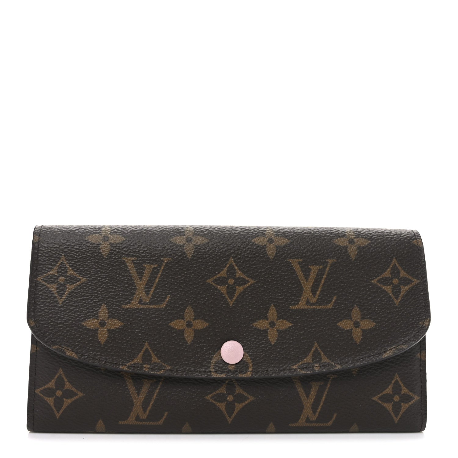 Louis Vuitton Monogram Emilie Wallet Rose Ballerine 1 of 7