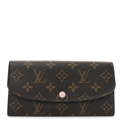 Louis Vuitton Monogram Emilie Wallet Rose Ballerine 1 of 7