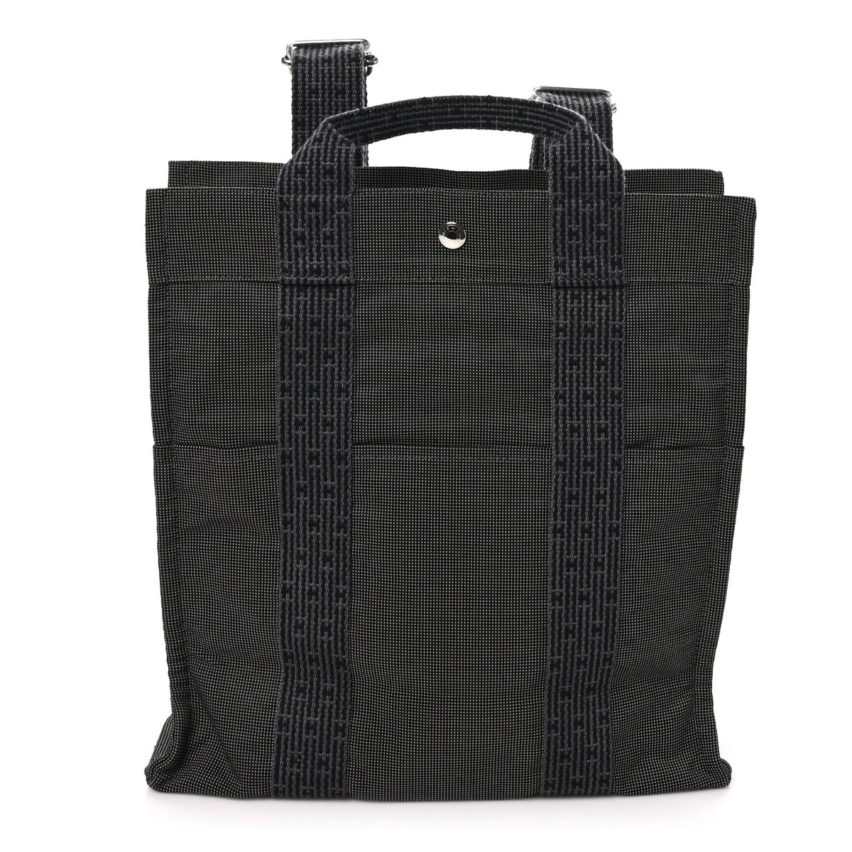 Hermes Canvas Herline Backpack Grey 1 of 8