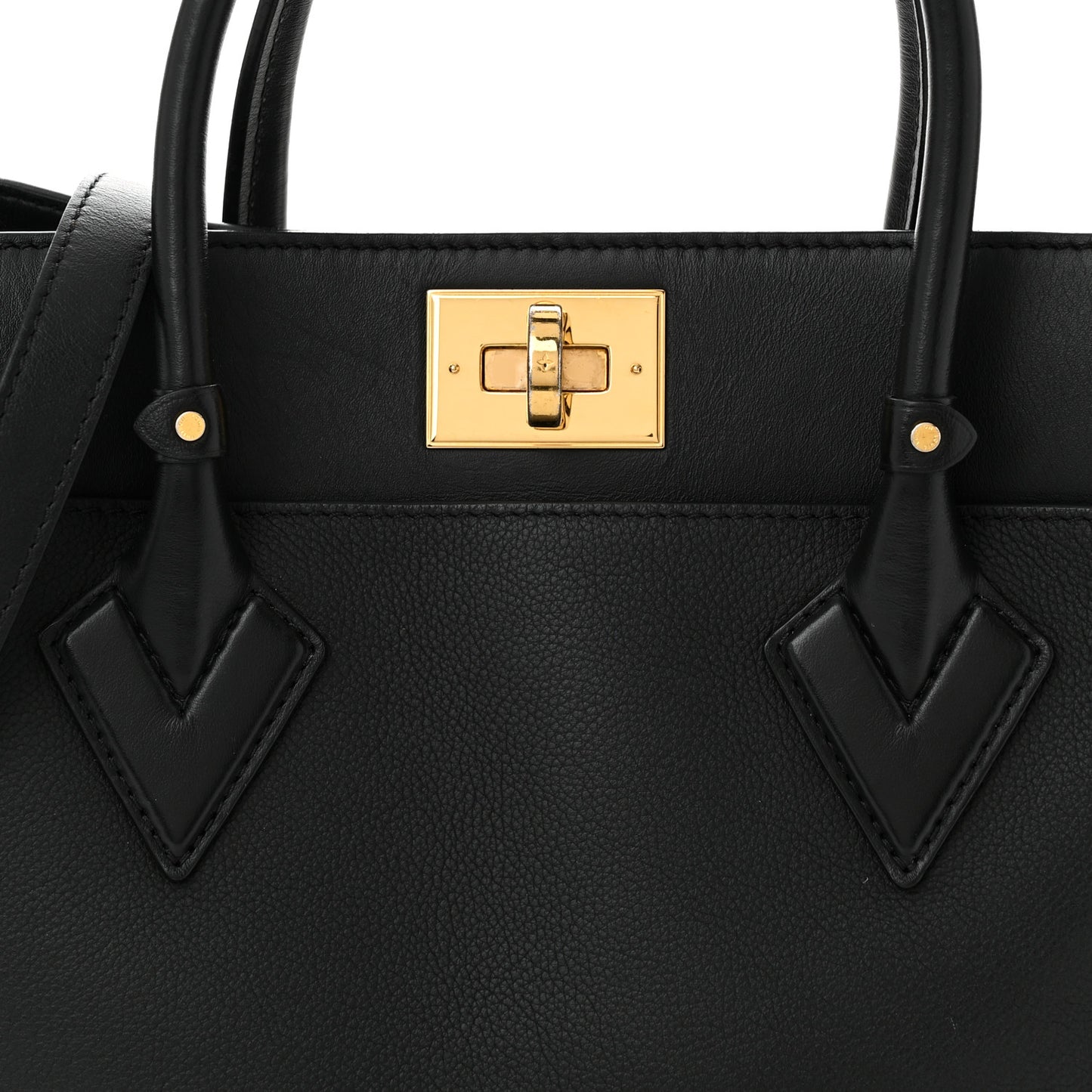 Calfskin Monogram Tufting On My Side Black