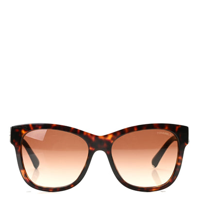 Chanel Acetate Runway Square Sunglasses 5380 Dark Tortoise 2 of 7