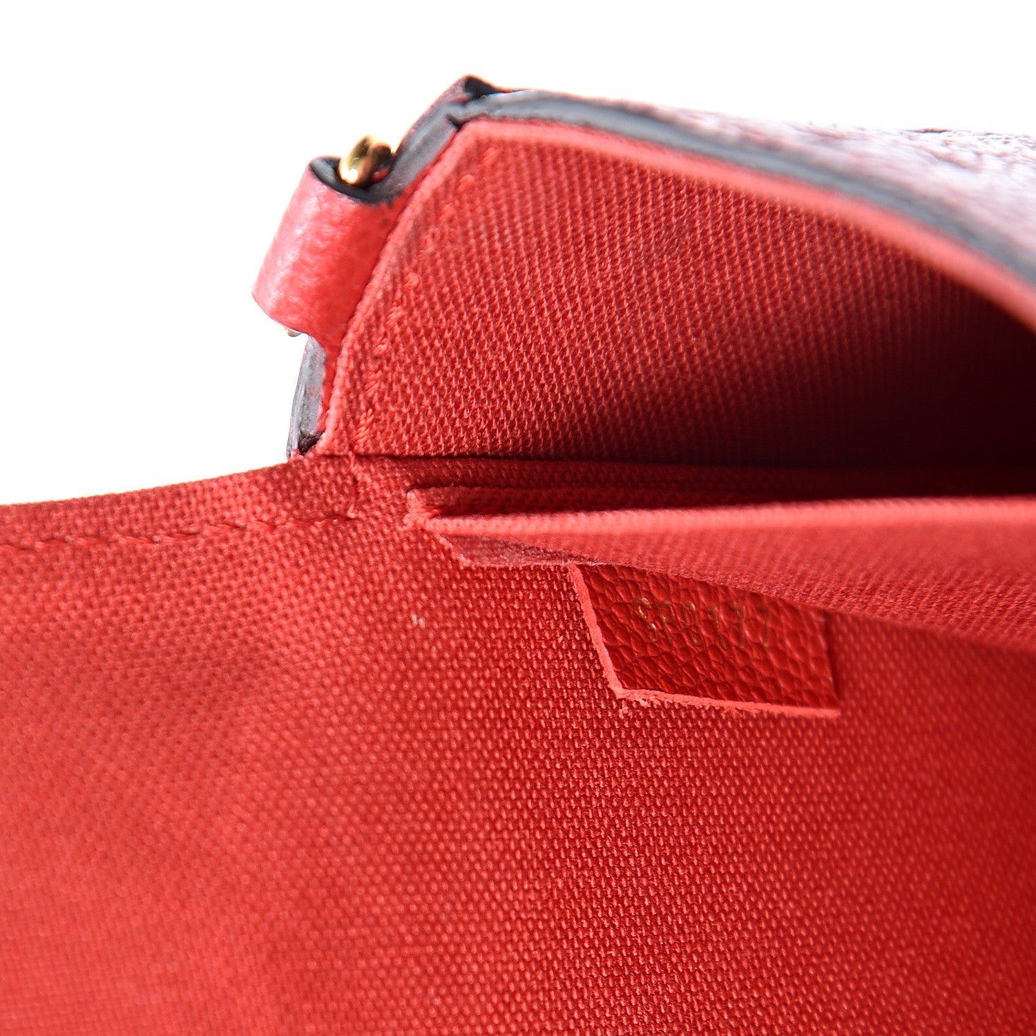 Louis Vuitton Empreinte Pochette Felicie Chain Wallet Scarlet 6 of 11