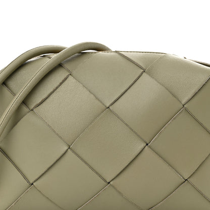 Bottega Veneta Lambskin Maxi Intrecciato Small Cassette Camera Bag Travertine 7 of 14