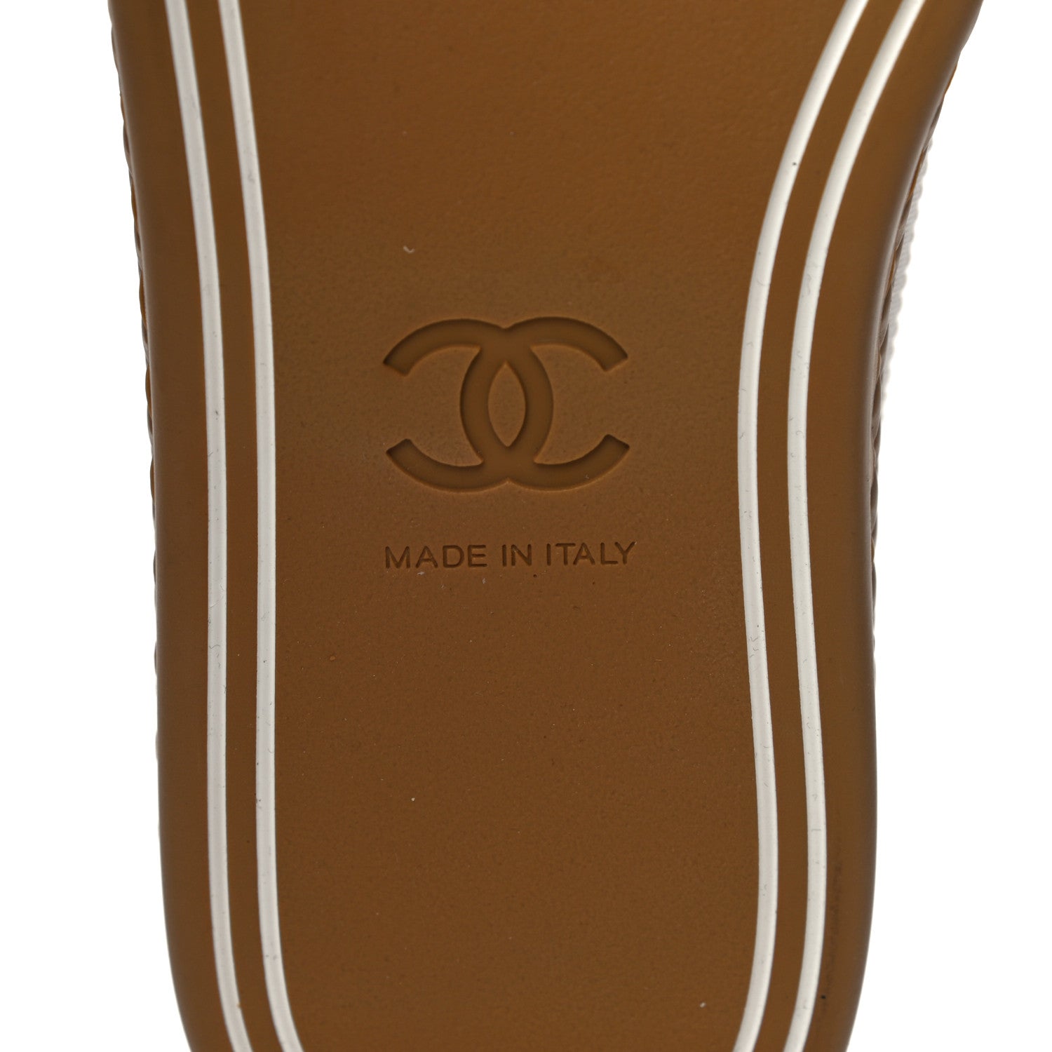 Chanel Cork Jetty Sneaker 38.5 Brown White 8 of 11