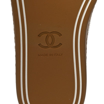 Chanel Cork Jetty Sneaker 38.5 Brown White 8 of 11