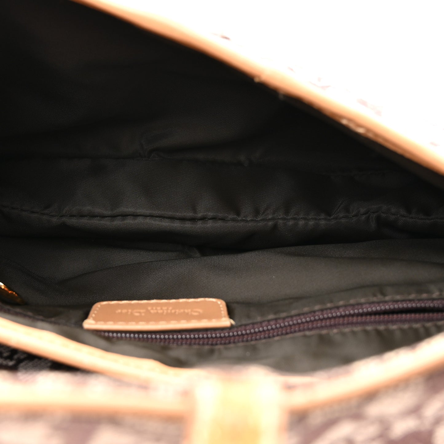 Monogram Double Saddle Bag Brown