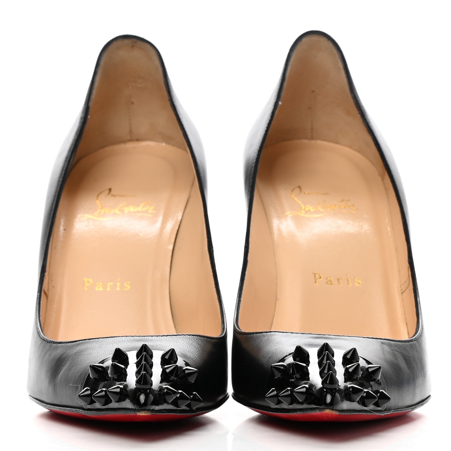 Christian Louboutin Kid Patent Geo 85 Pumps 38.5 Black 2 of 10