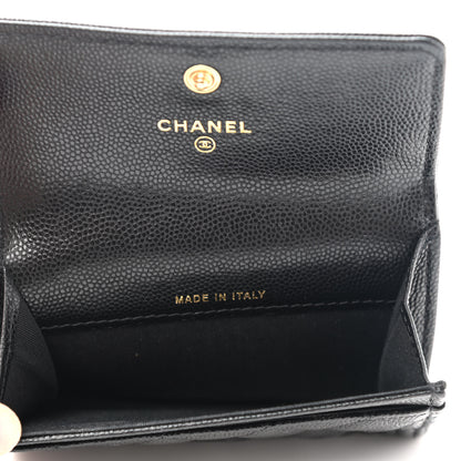 Chanel Caviar Quilted Boy Flap Card Holder Black 6 of 9