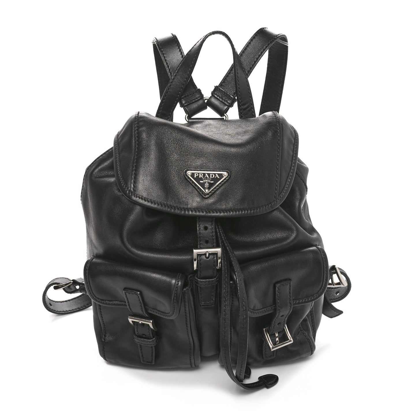 Calfskin Backpack Black