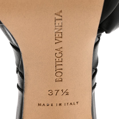 Bottega Veneta Nappa Maxi Intrecciato Lido Mule Sandals 37.5 Black 8 of 9