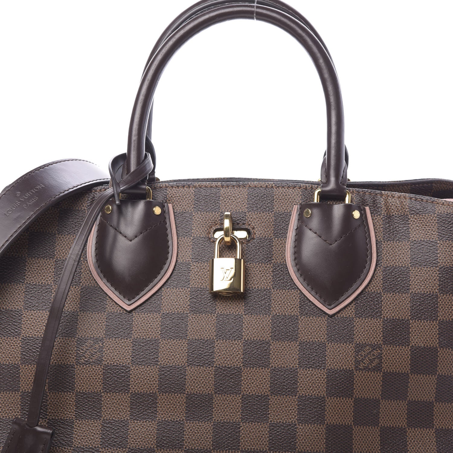Louis Vuitton Cuir Taurillon Damier Ebene Normandy Magnolia 8 of 10