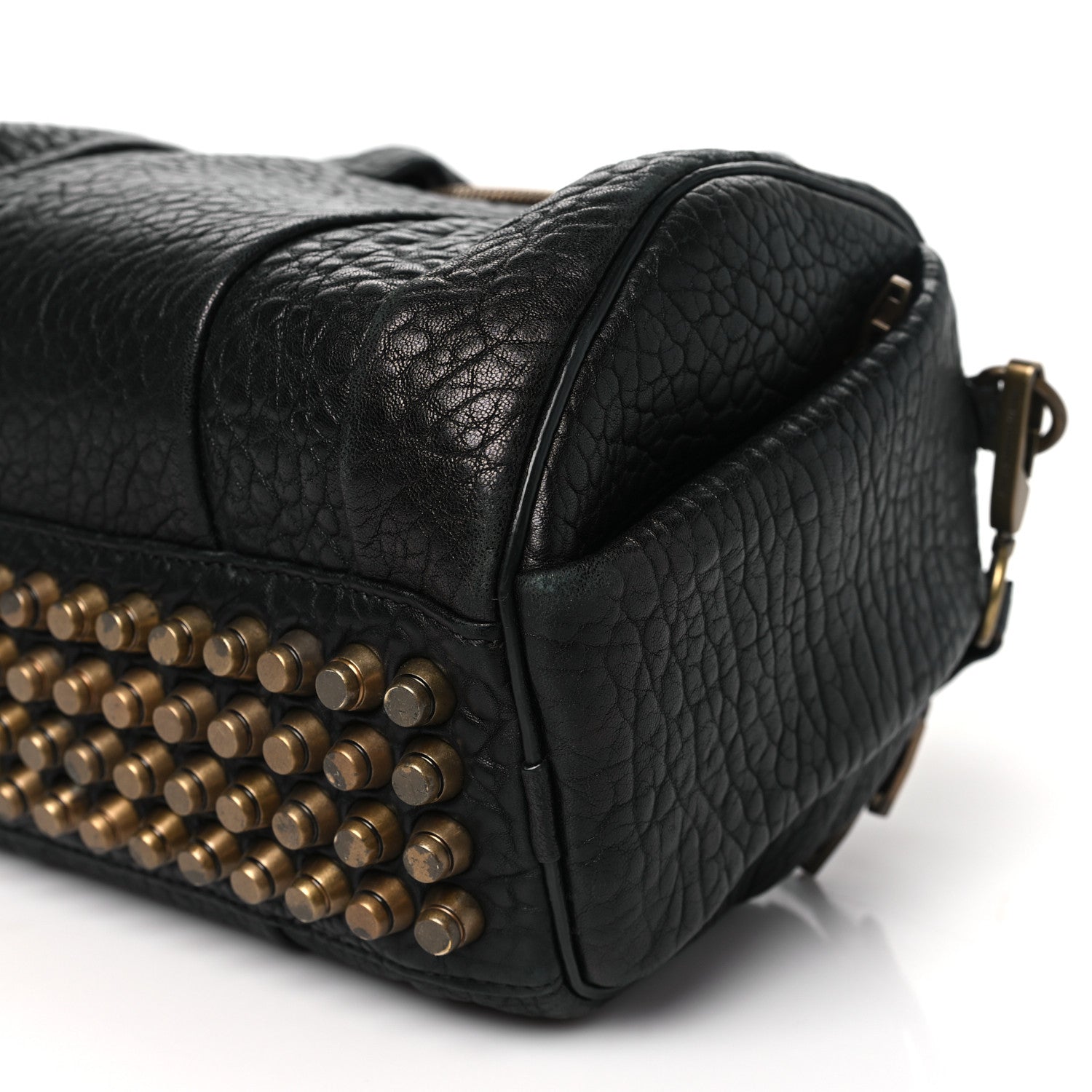 Alexander Wang Pebbled Lambskin Rockie Black Pale Gold Hardware 9 of 10