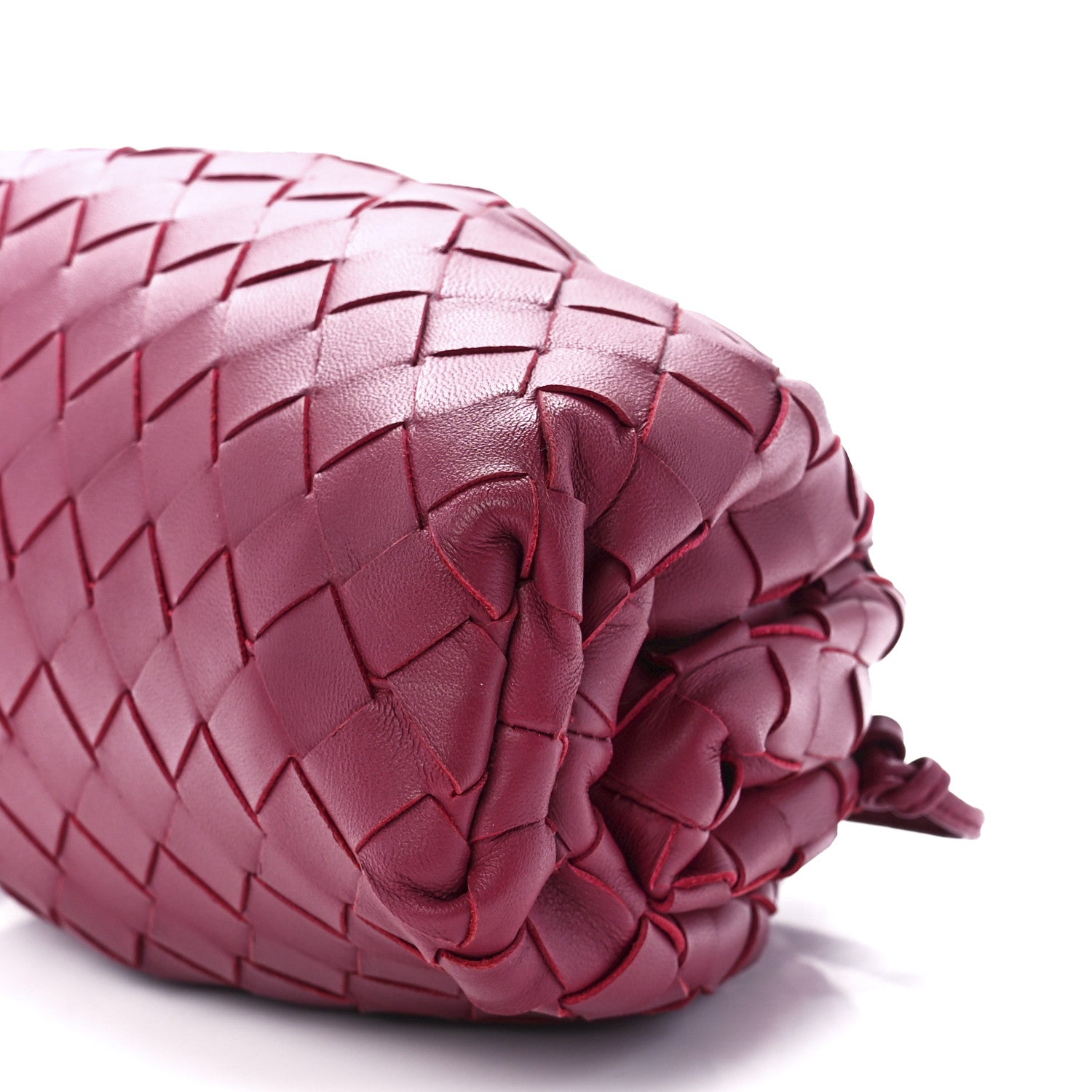 Bottega Veneta Nappa Intrecciato The Mini Pouch Amaranto 12 of 12