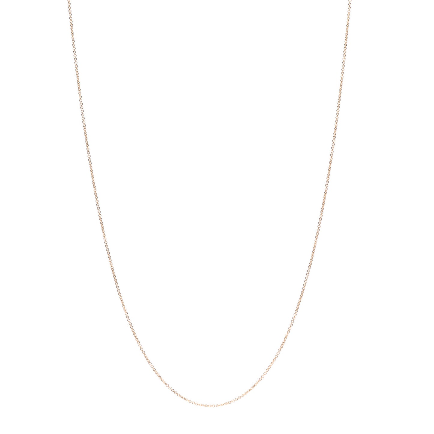 18K Yellow Gold Small Chain Necklace 26"
