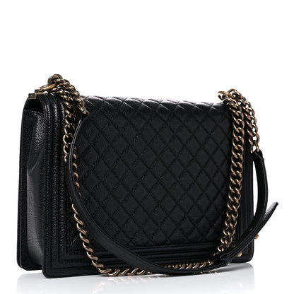 Chanel Caviar Quilted Large Boy Flap Black 2 of 9