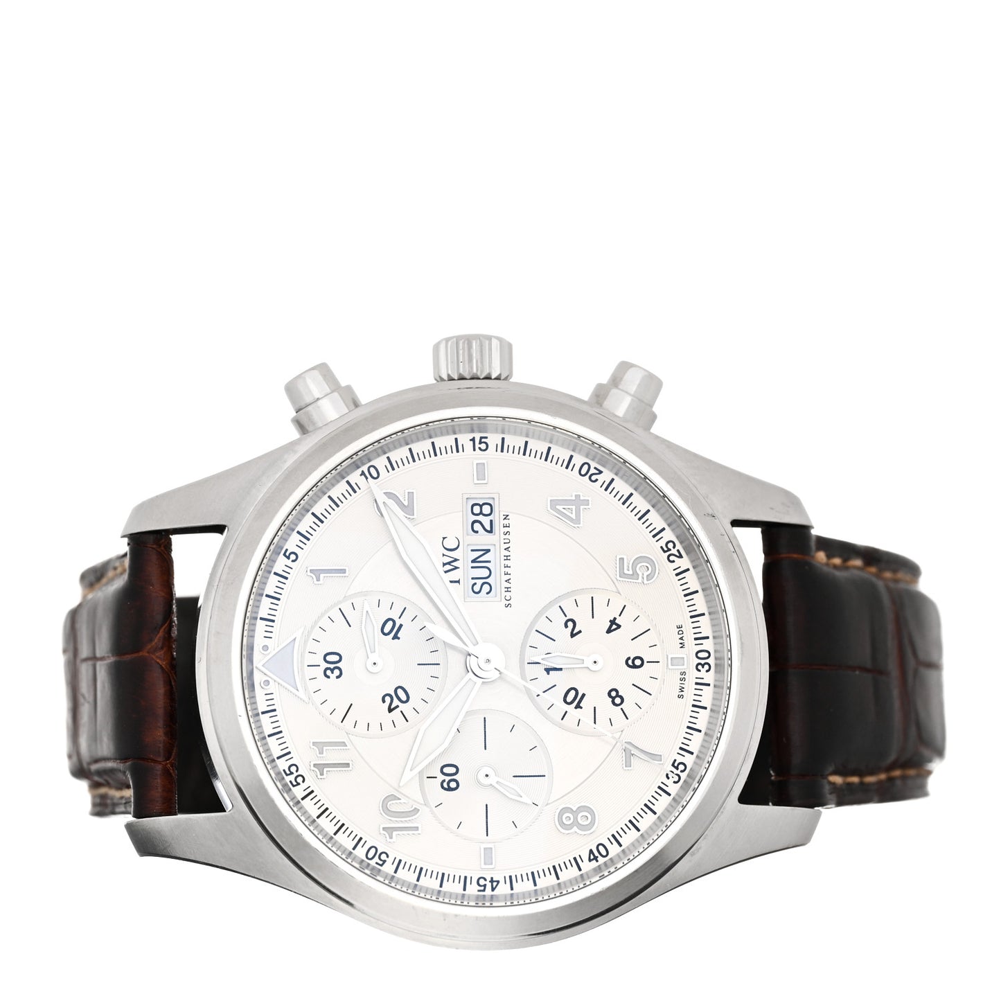 Stainless Steel Alligator 42mm Spitfire Chronograph Automatic Watch IW371702