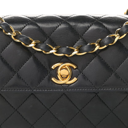 Chanel Lambskin Quilted Mini Rectangular Flap Black 16 of 17