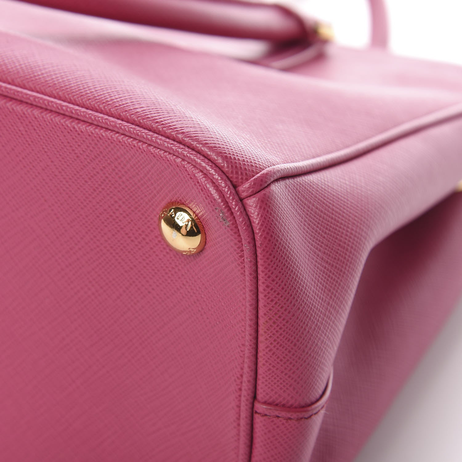 Prada Saffiano Small Galleria Double Zip Tote Ibisco 11 of 13