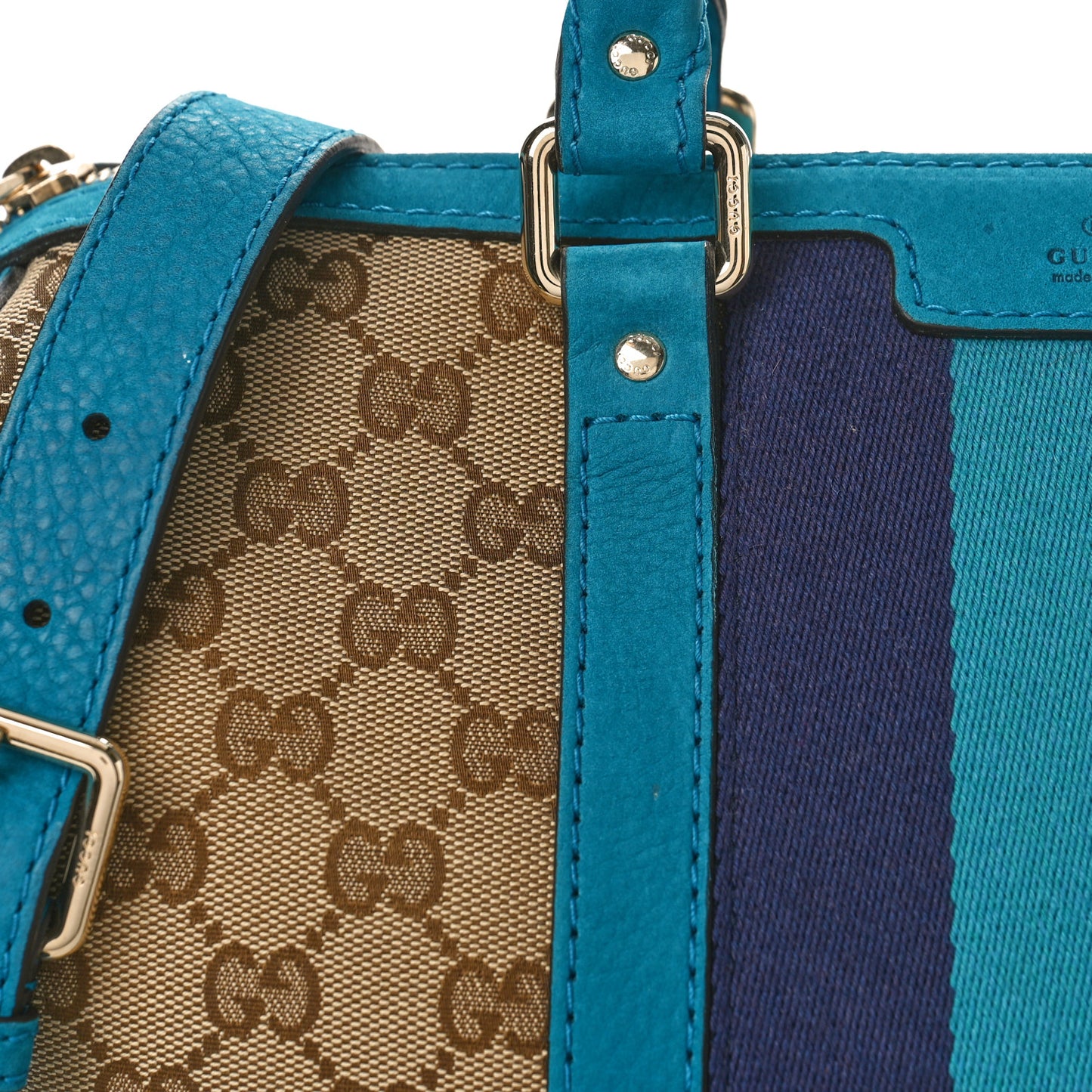 Monogram Vintage Web Medium Boston Teal