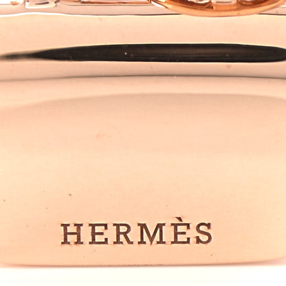 Hermes 18K Rose Gold Diamond Constance Amulettes Pendant Necklace 4 of 6