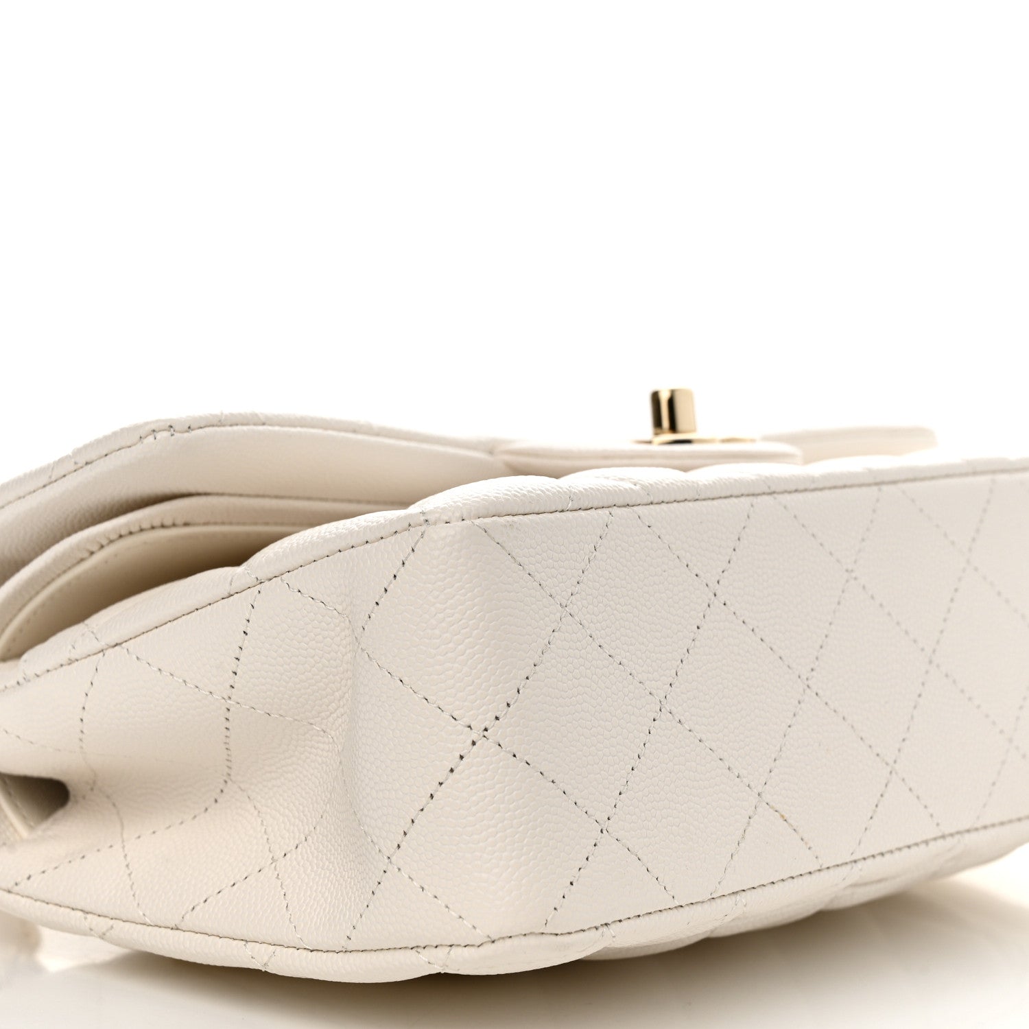 Chanel Caviar Quilted Small Double Flap White 9 of 11